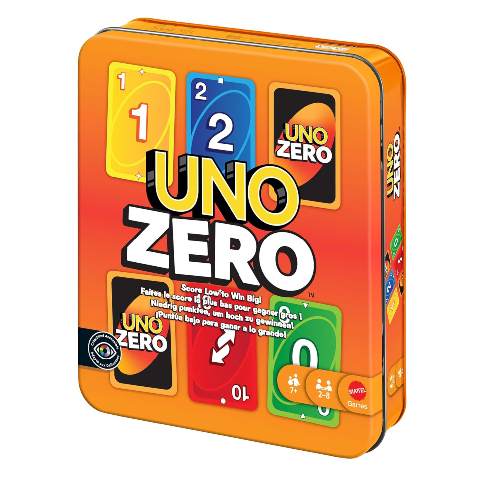 UNO Zero gioco di carte Mattel, 2-8 giocatori