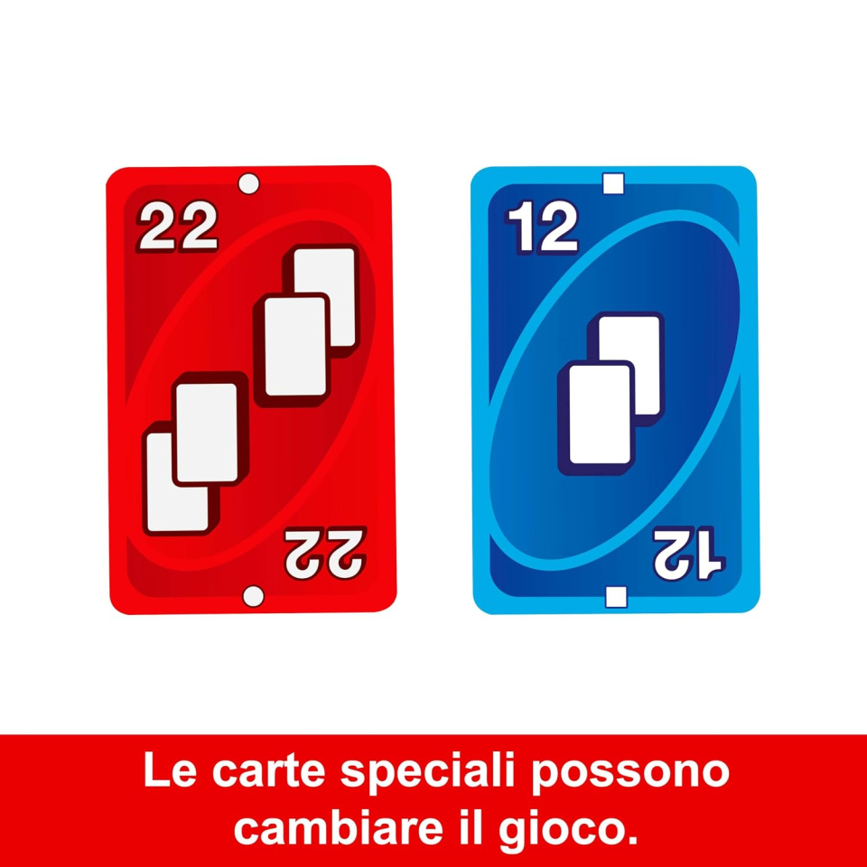 UNO Zero gioco di carte Mattel, 2-8 giocatori