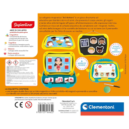 Clementoni Sapientino Valigetta del Dottore – Kit Educativo Corpo Umano 4-6 Anni