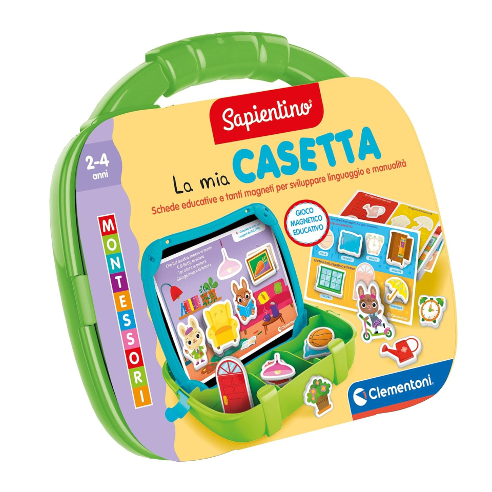 Clementoni Sapientino Montessori – Valigetta Magnetica La Mia Casetta