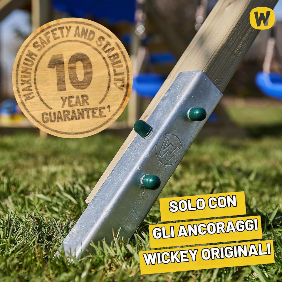 Wickey StormFlyer torre da gioco con altalena doppia