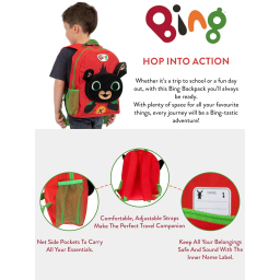 Zaino Bing asilo bambino con orecchie 3D