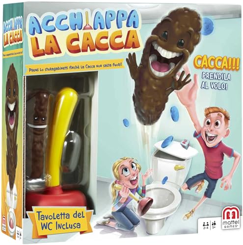 Acchiappa la Cacca, Versione Classica del Gioco da Tavolo per bambini – Mattel Games