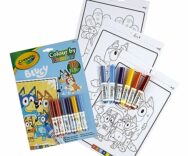 Bluey Album da Colorare, 16 Pagine e 6 Pennarelli, da 3 anni – Crayola