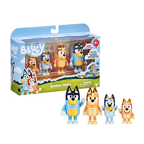 Bluey, Set con 4 Personaggi, da 3 Anni –  Giochi Preziosi