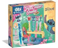 Clementoni Idea – Laboratorio delle Penne Disney Stitch, Kit Creativo con 25 Accessori e 5 Penne Personalizzabili – 18204