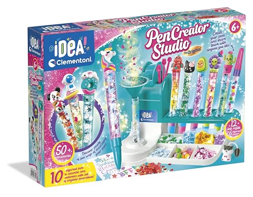 Clementoni – Pen Creator Studio: kit personalizzato per la creazione di penne per bambini da 6 anni in su.