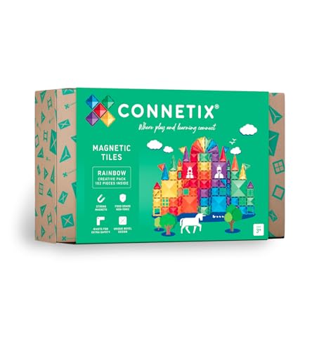 CONNETIX Arcobaleno Pacchetto Creativo, gioco di costruzione per bambini con 102 Pezzi – Giocattolo STEAM