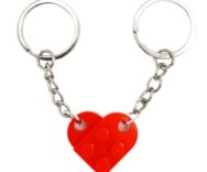 Coppia di Portachiavi a Cuore – Regalo di San Valentino per Lui e per Lei