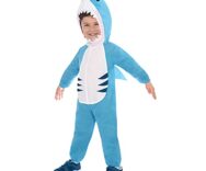 Costume da squalo per bambini, età 4-6 anni