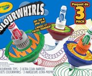 CRAYOLA ColourWhirls, la Trottola dei Colori con 3 Trottole, Colori Assortiti. Gioco e Regalo Creativo per Bambini, da 6 anni, 74-7647