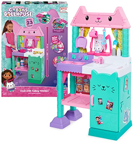 Cucina Giocattolo di Gabby, accessori e cibo giocattolo, dai 3 anni – Cakey Gabby’s Dollhouse