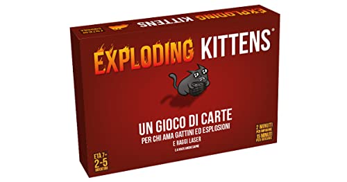 Exploding Kittens – Gioco di Carte, Asmodee, Edizione in Italiano