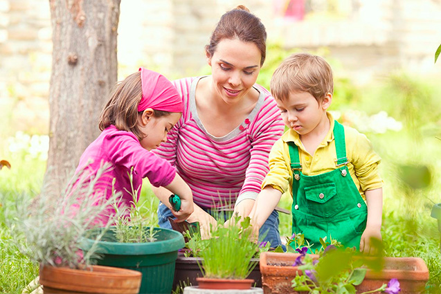 Giardinaggio bambini