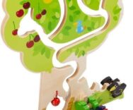 Haba Gioco di Motricità Fine – Albero in Legno per Bambini, Apprendimento dei Colori e dei Frutti