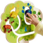 albero in legno, gioco di motricità fine per bambini, HABA