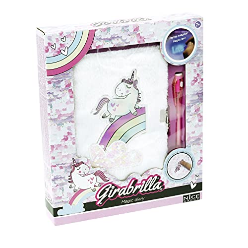Girabrilla Diario Segreto Unicorno, penna e chiusura a lucchetto – Nice Group