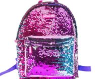 Girabrilla Nice Group Backpack Galaxy, Zaino in Paillettes Scintillante con Spalloni Imbottiti