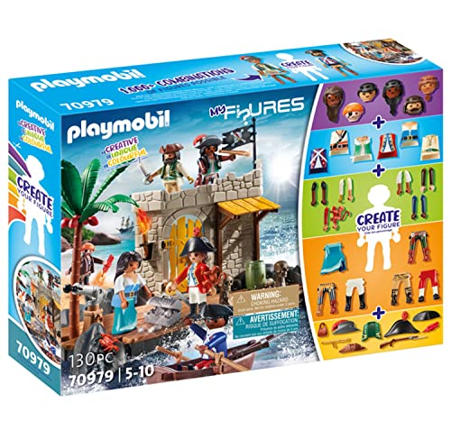 Isola dei Pirati Playmobil con 6 Personaggi, gioco di costruzione da 5 anni – 70979