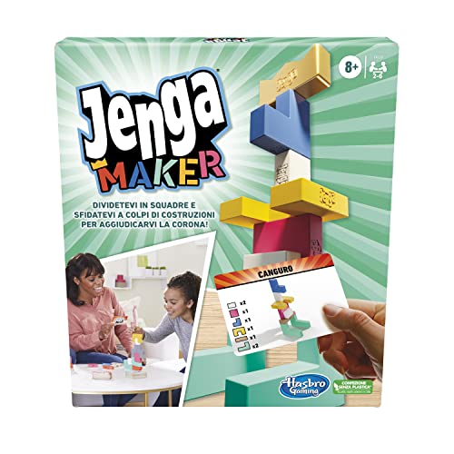 Jenga Maker, Gioco di società da 8+ anni – Hasbro Gaming