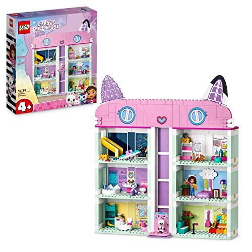 LEGO 10788 La Casa delle Bambole di Gabby, Casa Giocattolo da costruire con 4 Piani e 8 Stanze