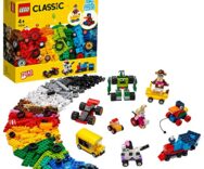 LEGO 11014 Classic Mattoncini e Ruote, Set con 9 Modellini da Costruire