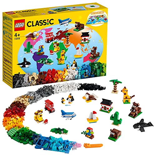 LEGO 11015 Classic Giro del Mondo, Set Mattoncini da Costruzione