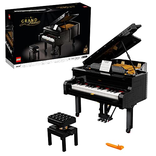 LEGO 21323 Ideas – Pianoforte a Coda, Funzionante con Motore