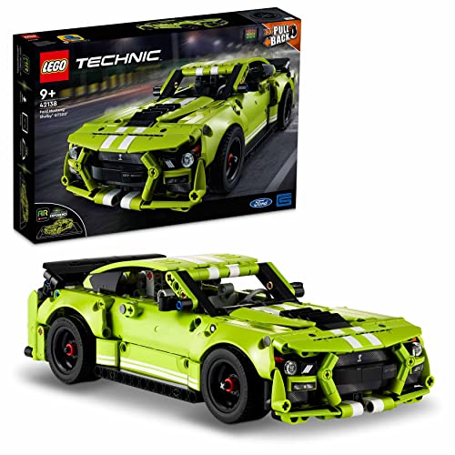 LEGO 42138 Technic Ford Mustang Shelby GT500, Macchinina Giocattolo da Costruire Telecomandata