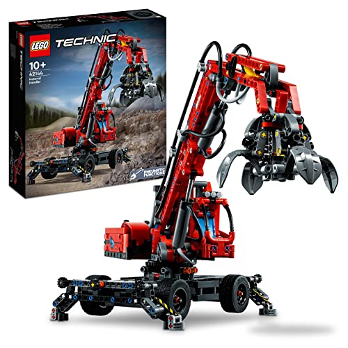 LEGO 42144 Technic Movimentatore di Materiali con Gru Giocattolo