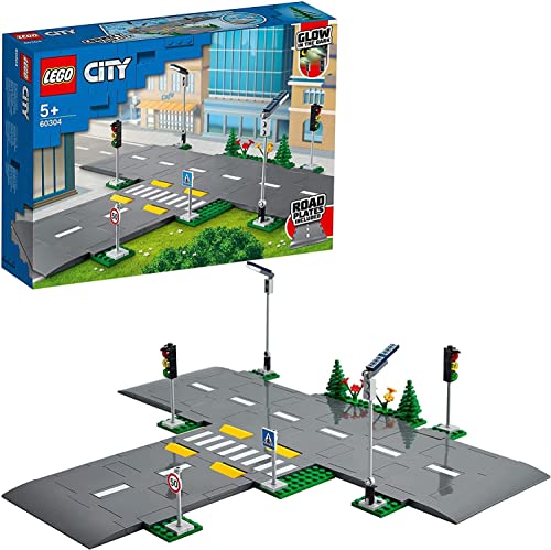 LEGO 60304 City Basi Stradali, Set di Basi per Strade