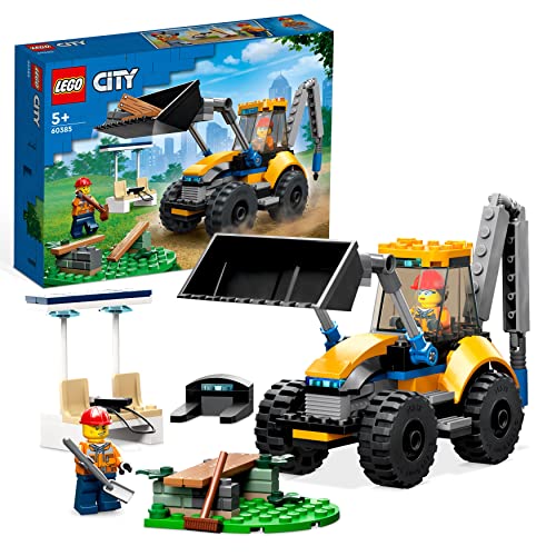 LEGO 60385 City Scavatrice, Escavatore Giocattolo
