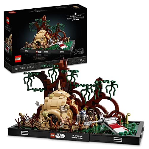 LEGO 75330 Star Wars Diorama Addestramento Jedi Su Dagobah