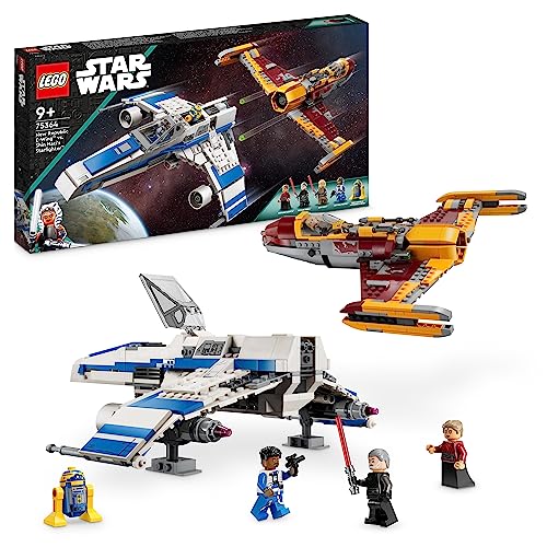 LEGO 75364 Star Wars Ahsoka – E-Wing  vs. Starfighter 2 Veicoli Giocattolo e 4 Minifigure