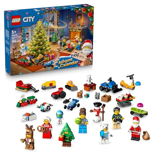 LEGO City 60475 – Calendario dell’Avvento 2025 per Bambini e Bambine da 5 Anni