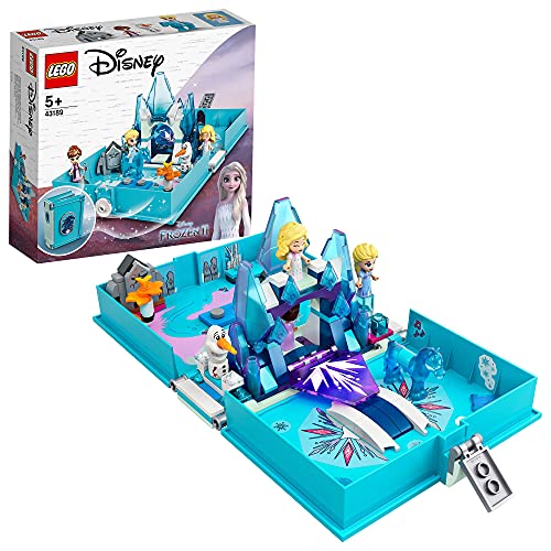 LEGO Disney 43189 Elsa e le Avventure Fiabesche del Nokk, Libro Apribile Gioco Tascabile