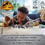 LEGO 76947 Jurassic World Quetzalcoatlus agguato aereo