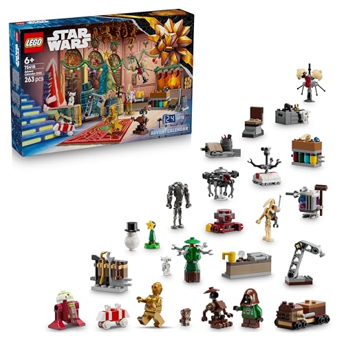 LEGO Star Wars 75418 Calendario dell’Avvento per Bambini da 6 Anni in su – Giocattolo di costruzioni