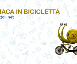 Lumaca in bicicletta