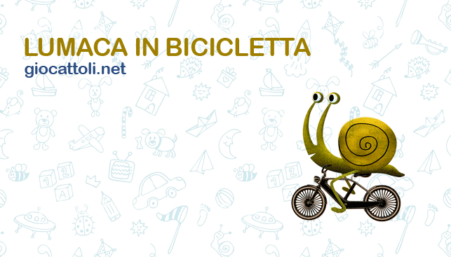 Lumaca in bicicletta, gioco all’aperto per bambini