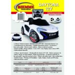 Macchina Elettrica per Bambini Daytona Bianca 12V - Biemme