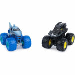 Monster Jam Truck - Batmobil vs Megalodon macchinine da 3 anni in su