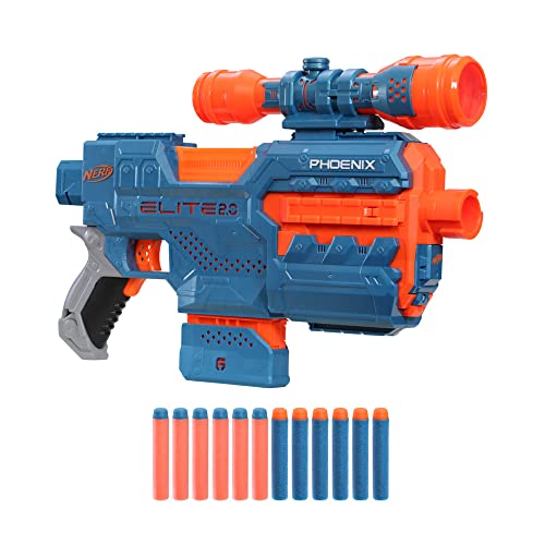 Nerf Elite 2.0 Phoenix CS-6, blaster motorizzato con 12 dardi Nerf Elite