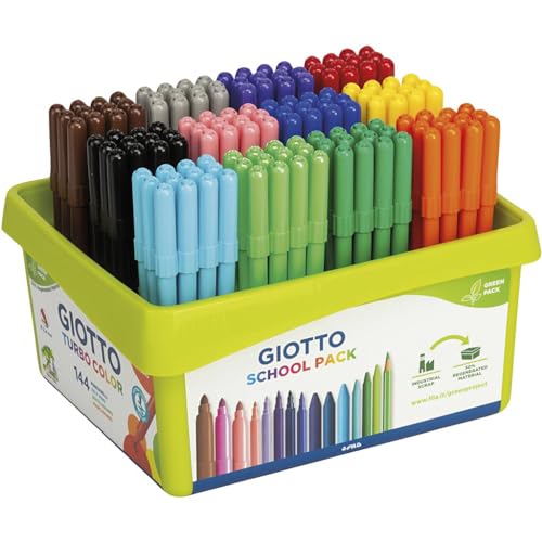 Pennarelli GIOTTO Turbo Color – Colorare e disegnare. Ideale per bambini, ragazzi e adulti – CF144
