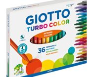 Pennarelli Giotto Turbo Color – Astuccio 36 Pennarelli a Punta Fine
