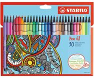 Pennarelli Stabilo – Pen 68 Astuccio da 30 Colori assortiti