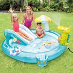 Piscinetta gonfiabile alligatore - gioco d'acqua intex