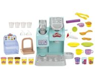 Play-Doh, Kitchen Creations, La Caffetteria Super Colorata, playset con 20 Accessori e 8 vasetti di Pasta modellabile