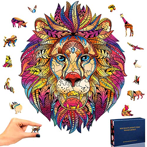 Puzzle in Legno – Leone 109 pezzi 16×19,5 cm