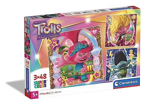 Puzzle Trolls 3 Clementoni Supercolor